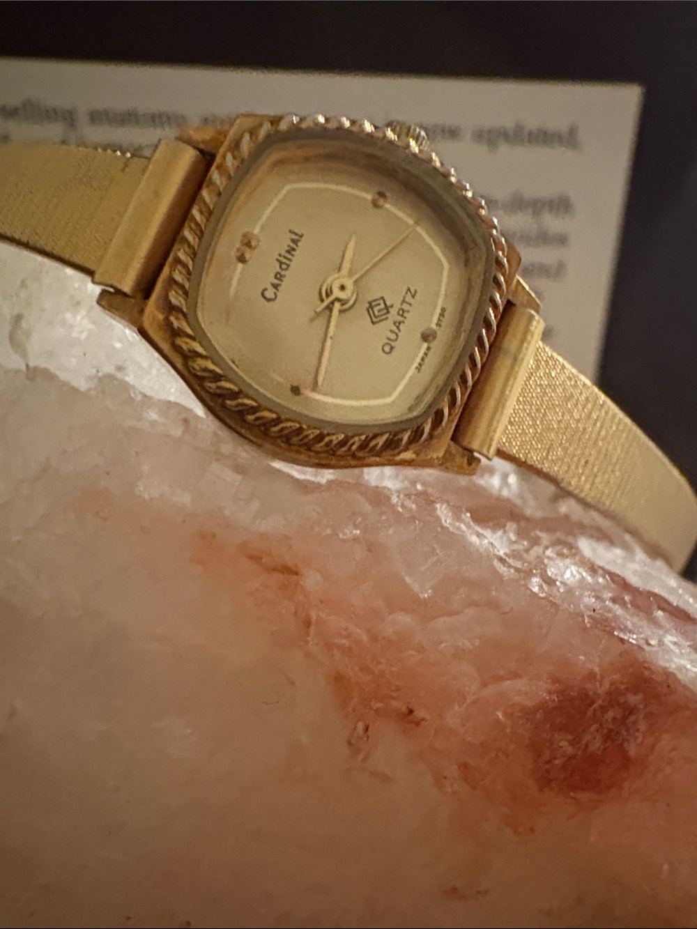 Cardinal Gold-Tone Ladies Quartz Watch